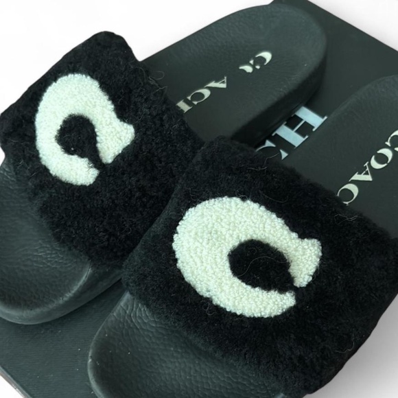 Black Coach Slides - Picture 2 of 2